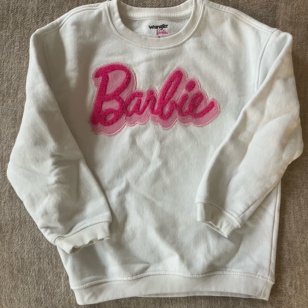 Size Small girls Barbie Wrangler sweatshirt